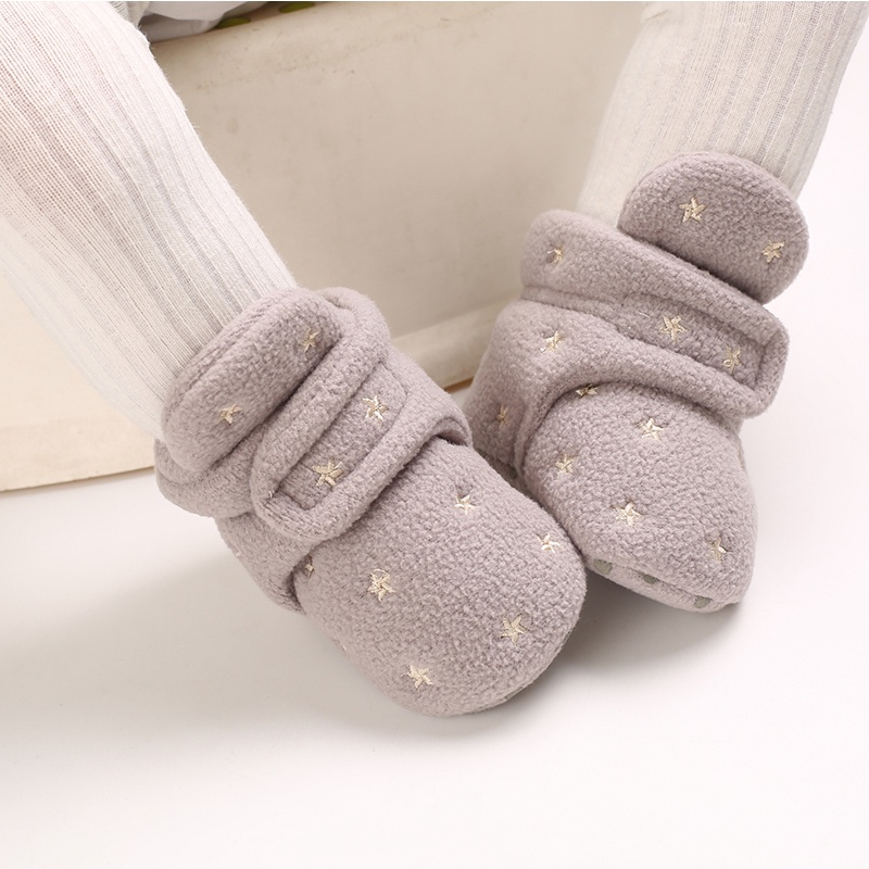 Giày Bốt Vải Len Mềm Giữ Ấm Mùa Đông Dành Cho Bé Trai Gái