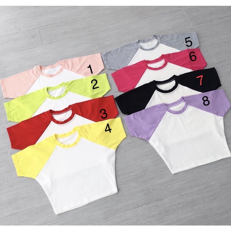 🍒ÁO_CROPTOP_RAGLAN🥑