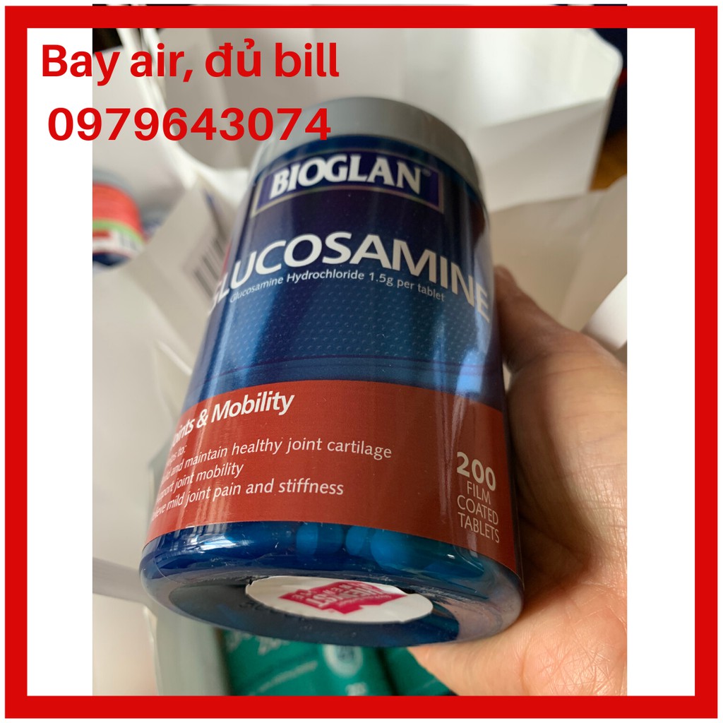 [Hàng Úc, đủ bills] Bioglan Glucosamine 1500mg 200 viên mẫu mới