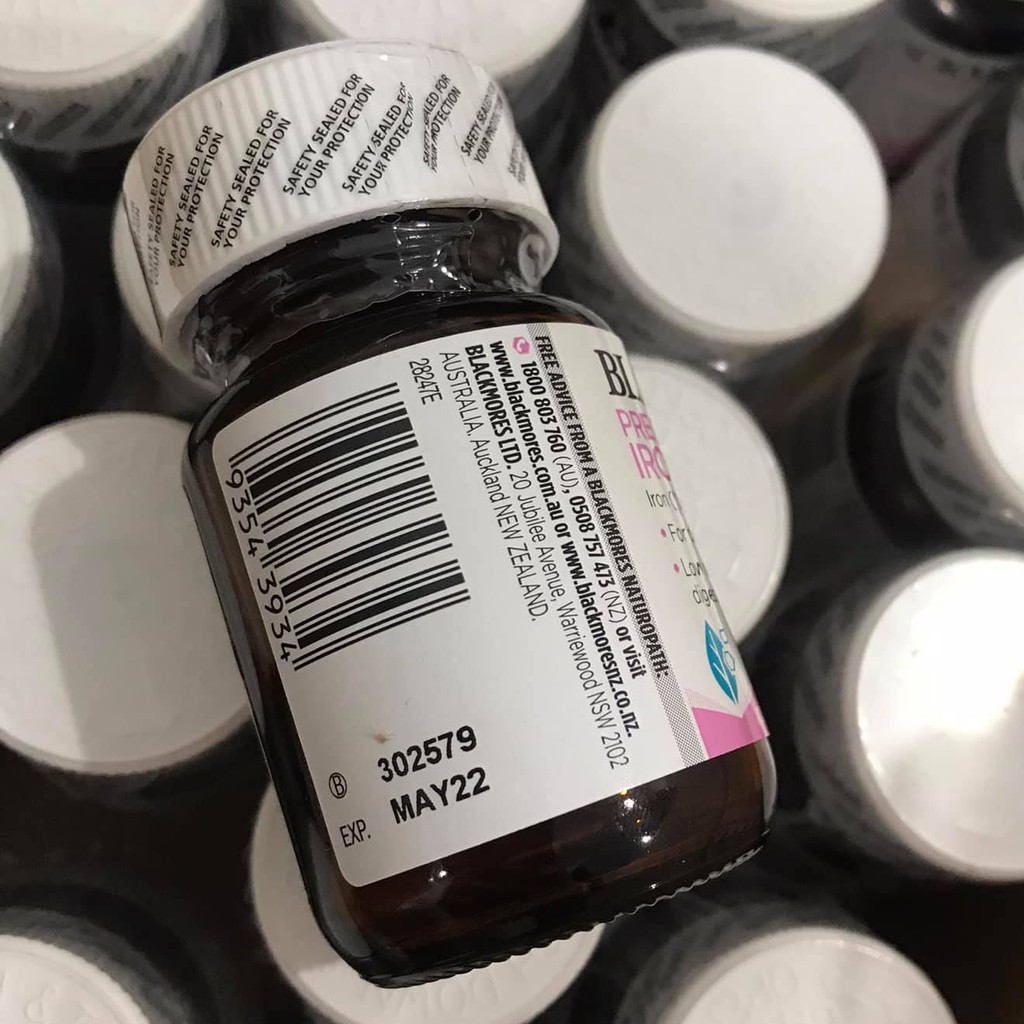 MẪU MỚI - Sắt Bầu Blackmores Úc - Sắt Blackmore Pregnancy Iron 30 Viên -