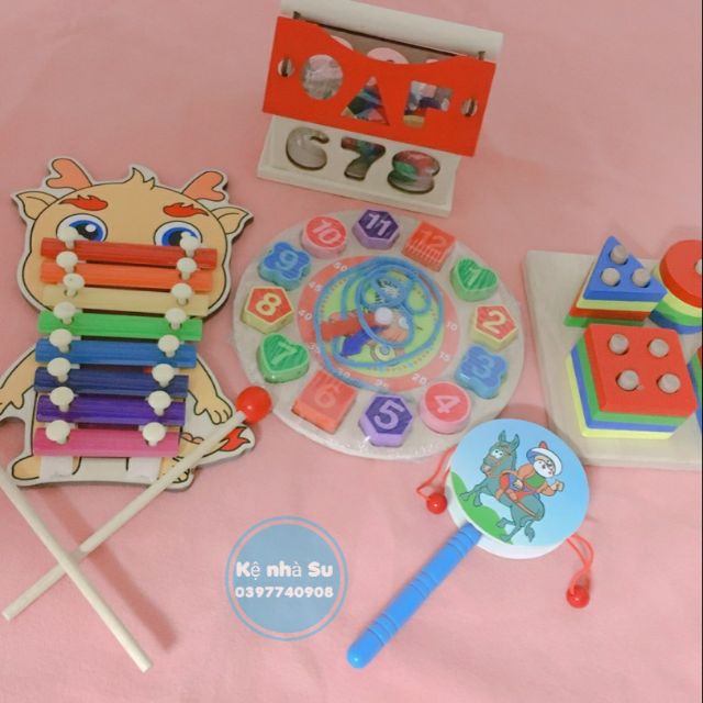 Combo đồ chơi gỗ 5 món