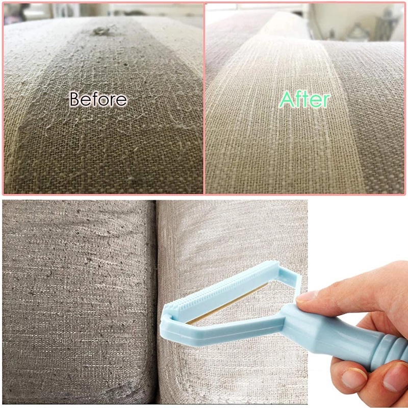 Dụng Cụ Cạo Xơ Vải/Lông Áo Len/Áo Khoác Sweater Hai Mặt Di Động 2 Trong 1 Đa Năng Dùng Tại Nhà
