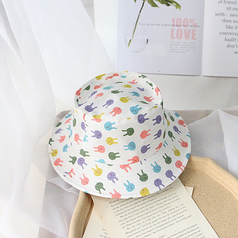 Mũ Bucket In Họa Tiết Hoạt Hình Động Vật Thời Trang Mùa Hè Xinh Xắn Cho Bé