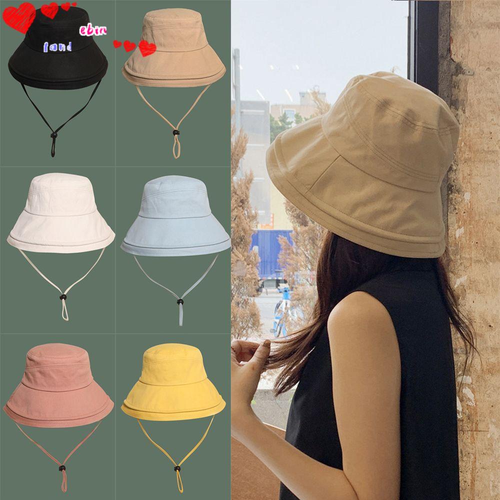 Mũ Panama Màu Trơn Chống Nắng Thời Trang Đi Biển Mùa Hè Cho Unisex