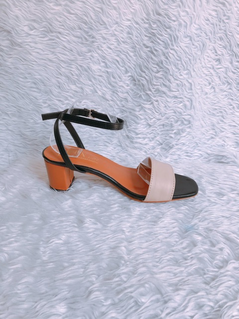 Giày Cao Gót 5p 2 Dây Chéo Gót ST