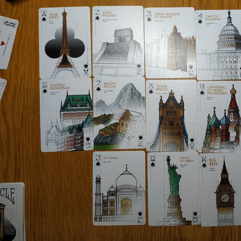 Bicycle Architectural Wonders of the World Playing Cards, Thẻ Sưu Tập USPCC, Trò Chơi Thẻ Ma Thuật, Đạo Cụ Ảo Thuật Cho Nhà Ảo Thuật