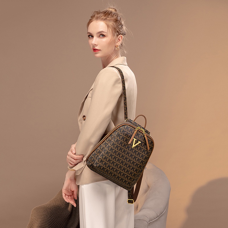 Balo nữ Thời trang 2in1 chất PVC bền đẹp, balo kiêm đeo chéo cực sang BMV0271