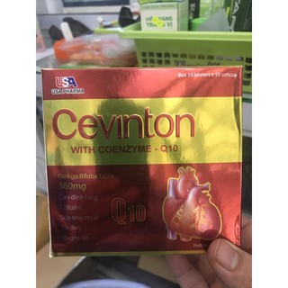 bổ não cevinton đỏ hộp 100 viên usa