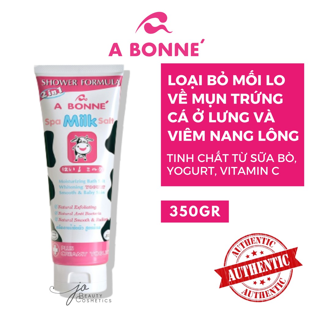 Muối tắm Abonne ✨SPA MILK SALT✨ dạng tuýp 350gr