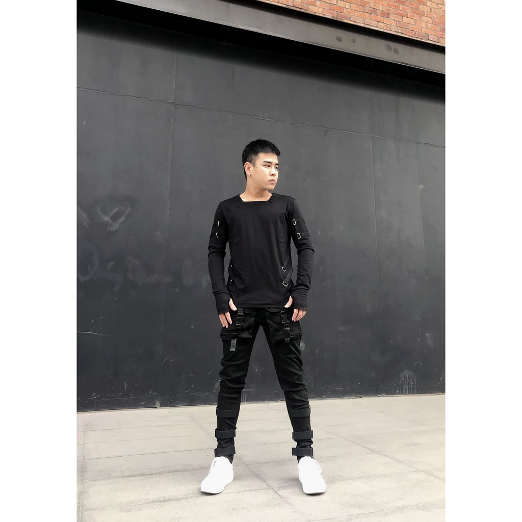 Áo dài tay biker cá tính, phong cách, thời trang Lexuza 034