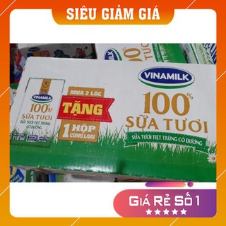 (SALE SỐC) Thùng sữa tươi 100% Vinamilk 110ml các vị (shopmh59) (mh59)