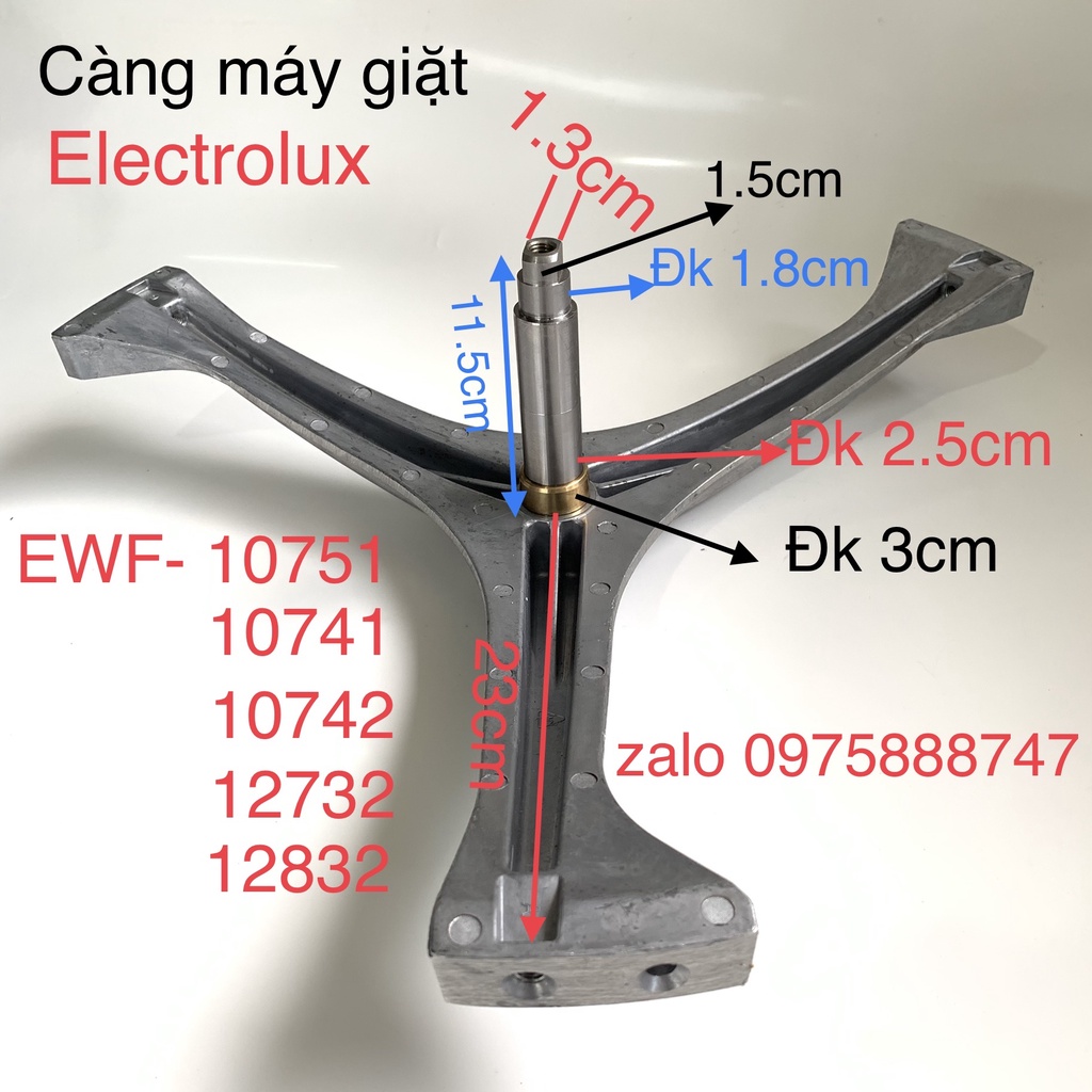 Càng máy giặt Electrolux EWF-10751/ 10741/ 10742/ 12732/ 12832 ( mới 100% )