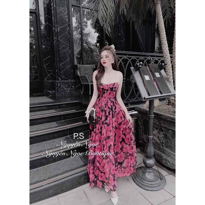 Váy maxi hoa cup ngực | BigBuy360 - bigbuy360.vn