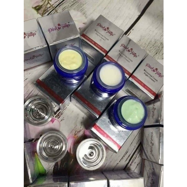 Bộ Sản Phẩm Kem Mờ Nám Da Pink Tulip, Cam Kết Sạch 80% Sau 2 Tháng