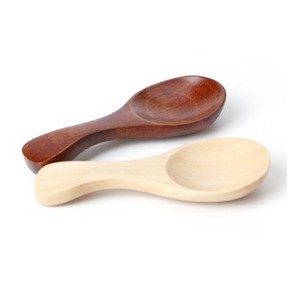 Small Wooden Salt Spoon Sugar Condiments Teaspoons Kitchen Tableware Tool