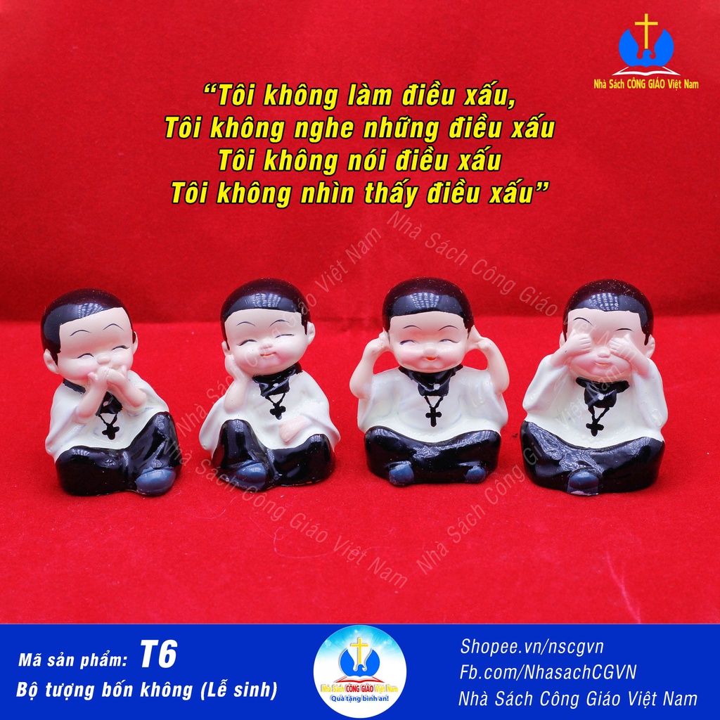 Tổng hợp Tượng bốn không - Mẫu các thầy, các sơ, các cha, lễ sinh - Quà tặng Công Giáo