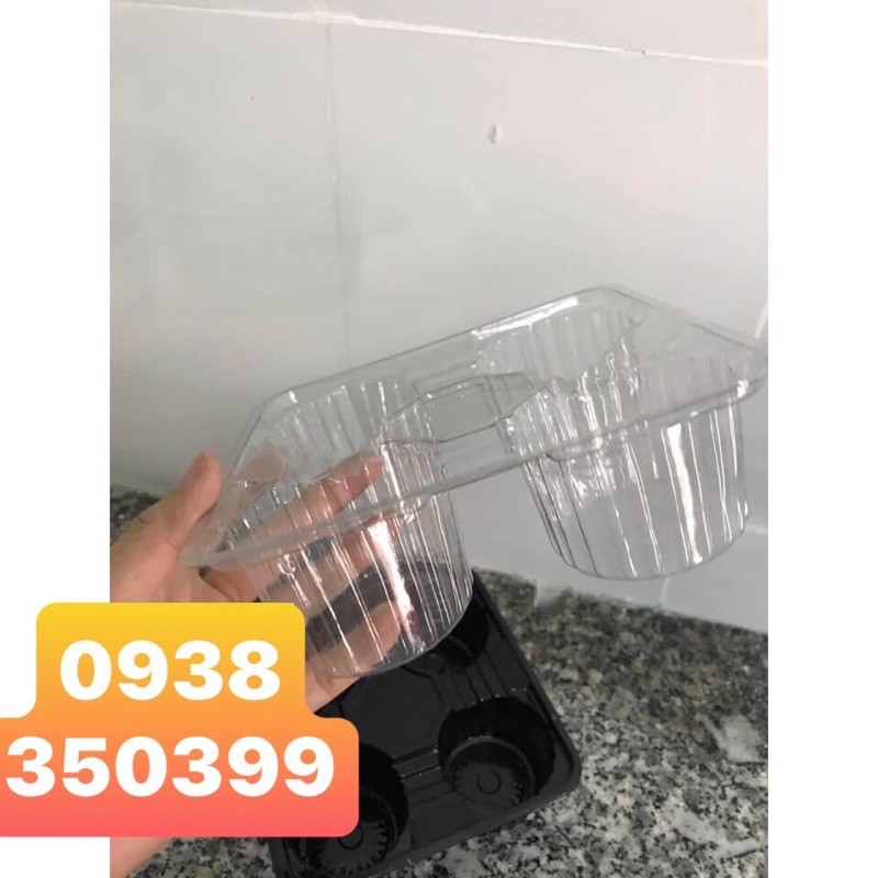 Khay nhựa đựng 4 ly trà sữa  - Khay đựng ly dùng 1 lần - 100 cái | BigBuy360 - bigbuy360.vn