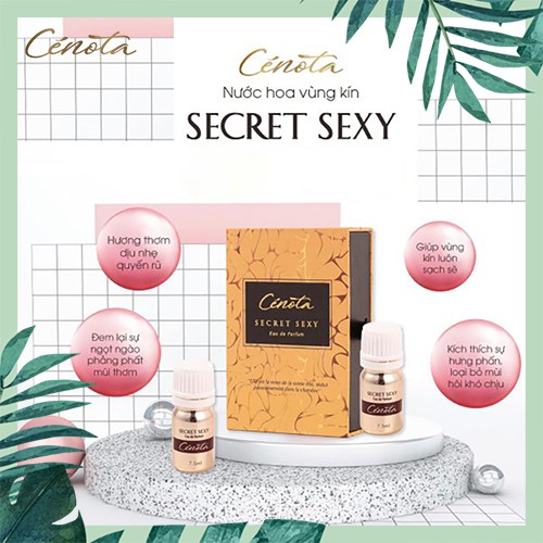Nước hoa vùng kín Cenota Secret Sexy, Nước hoa vùng kín làm mê mệt các chàng