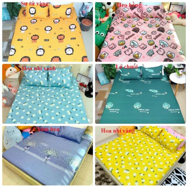 Bộ ga gối poly cotton nhiều mẫu ngộ nghĩnh lựa chọn mới nhất năm 2020 đầy đủ kích thước mẫu đủ màu sắc