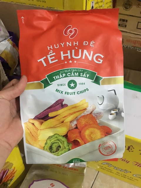 Thùng 6kg Hoa Quả Sấy Huynh Đệ Tề Hùng đủ vị: mít, khoai vàng, khoai môn, khoai tím , chuối...