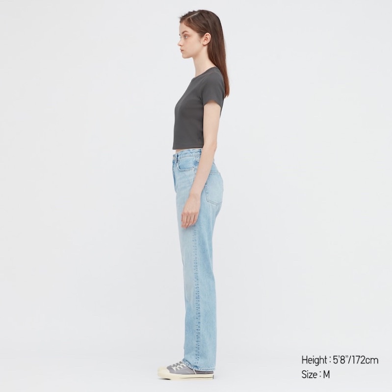🌹☘️❤️ Áo thun Uniqlo croptop thun gân