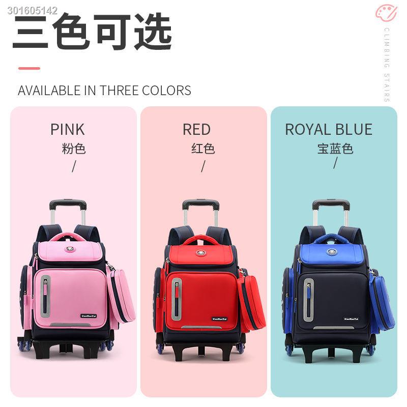 Ba lô kéo siêu nhẹ không thấm nước sức chứa lớn cho bé đi học