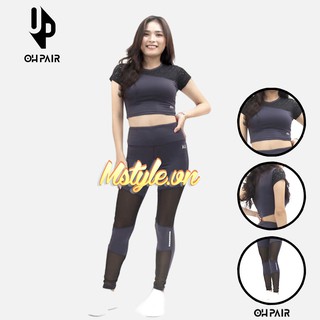 Đồ tập gym nữ, set đồ tập gym yoga nữ vải thun mềm mịn co dãn 4 chiều OPY75