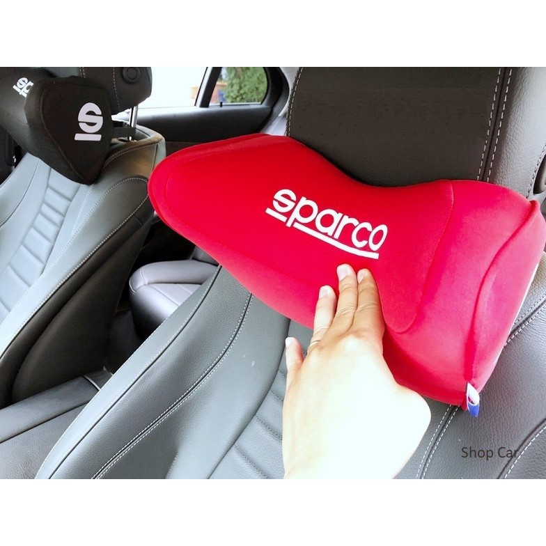 Gối Tựa Đầu Ô Tô Cao Su Non Chính Hãng Từ Italy - SPARCO Bảo Hành 1 Đổi 1