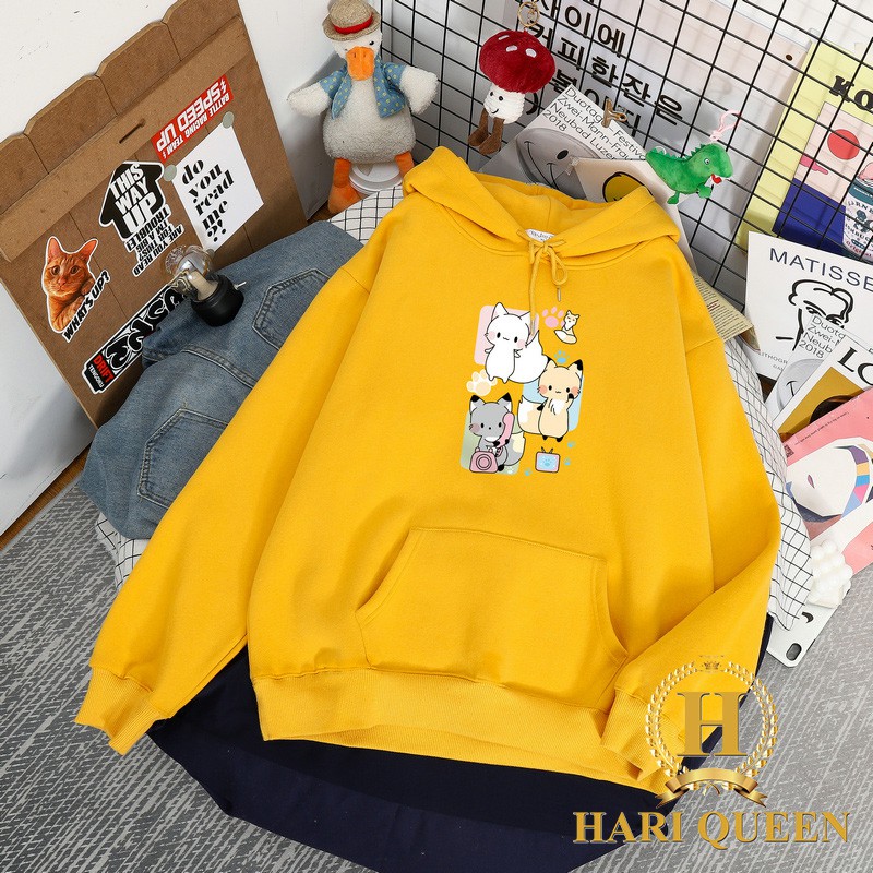 Áo hoodie bốn hồ ly HARI1120