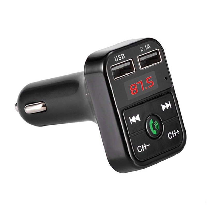 Bộ Sạc Usb Bluetooth Phát Sóng Fm Mp3 Màn Hình Lcd Cho Xe Hơi