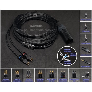 Dây tai nghe đồng OFC bọc chống nhiễu CANARE - Connector Sennheiser HD650 HD600 HD660s HD580 HD25