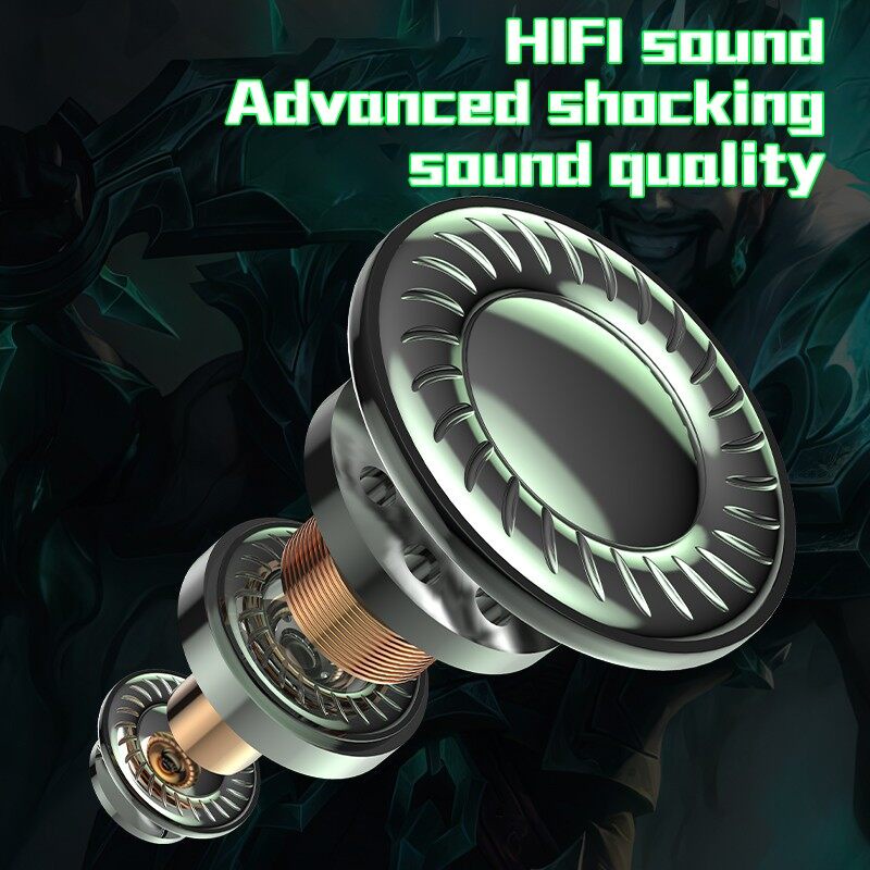 Tai Nghe Nhét Trong K12 TWS Bluetooth 5.0 Không Dây Âm Thanh Nổi Có Mic Cho E-Sports