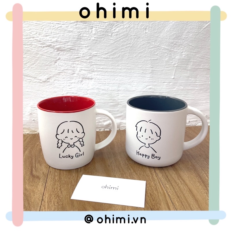 OHIMI Cốc sứ Đôi COUPLE