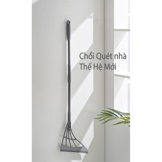 Chổi nhựa quét nhà thông minh cán Inox