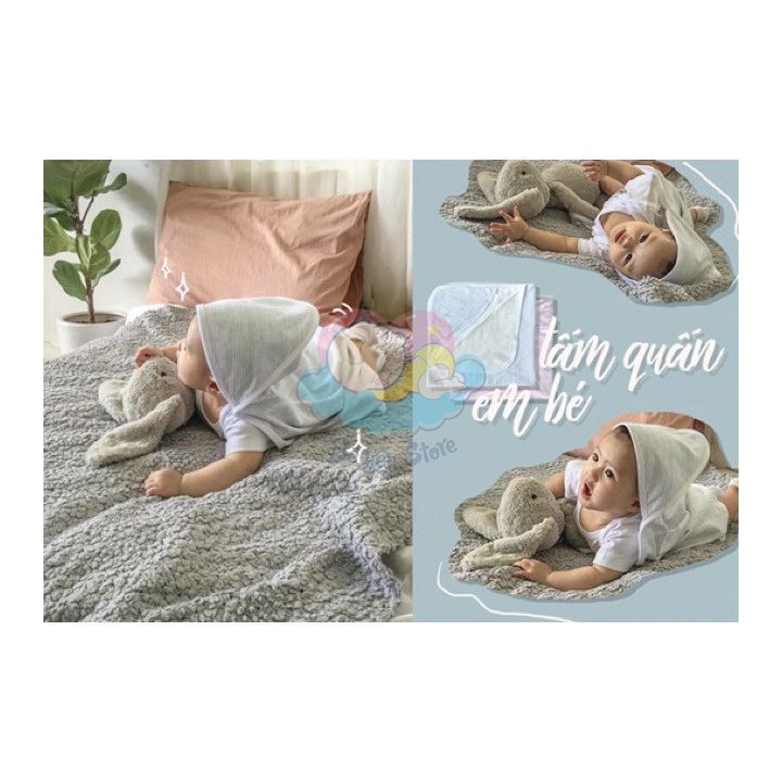 (Tuyển sỉ, ctv) Tấm quấn/khăn quấn 2 lớp MIOMIO cho trẻ sơ sinh