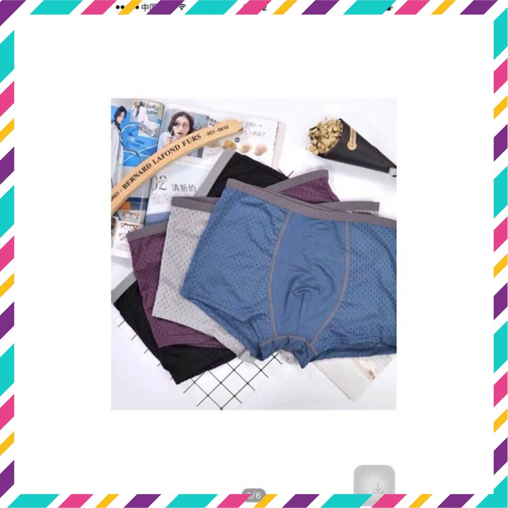 sịp nam thông hơi hộp 4 chiếc cao cấp [BI &amp; CI]