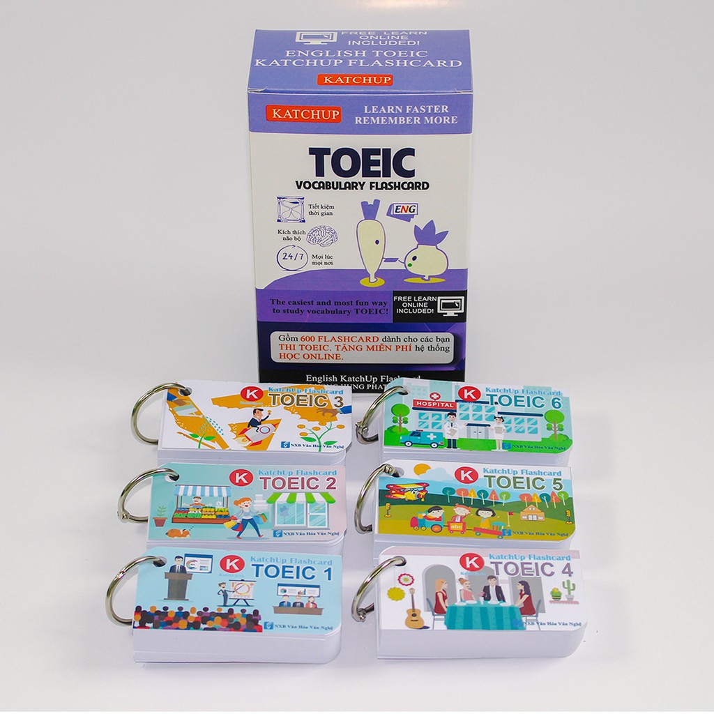 Bộ KatchUp Flashcard TOEIC – 3 loại giấy 