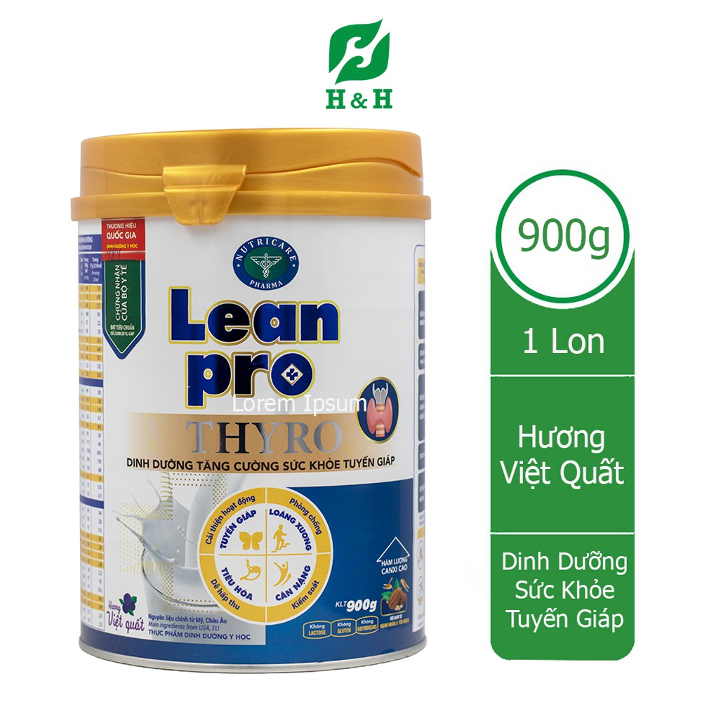 Sữa dinh dưỡng LEAN PRO THYRO - 900gr