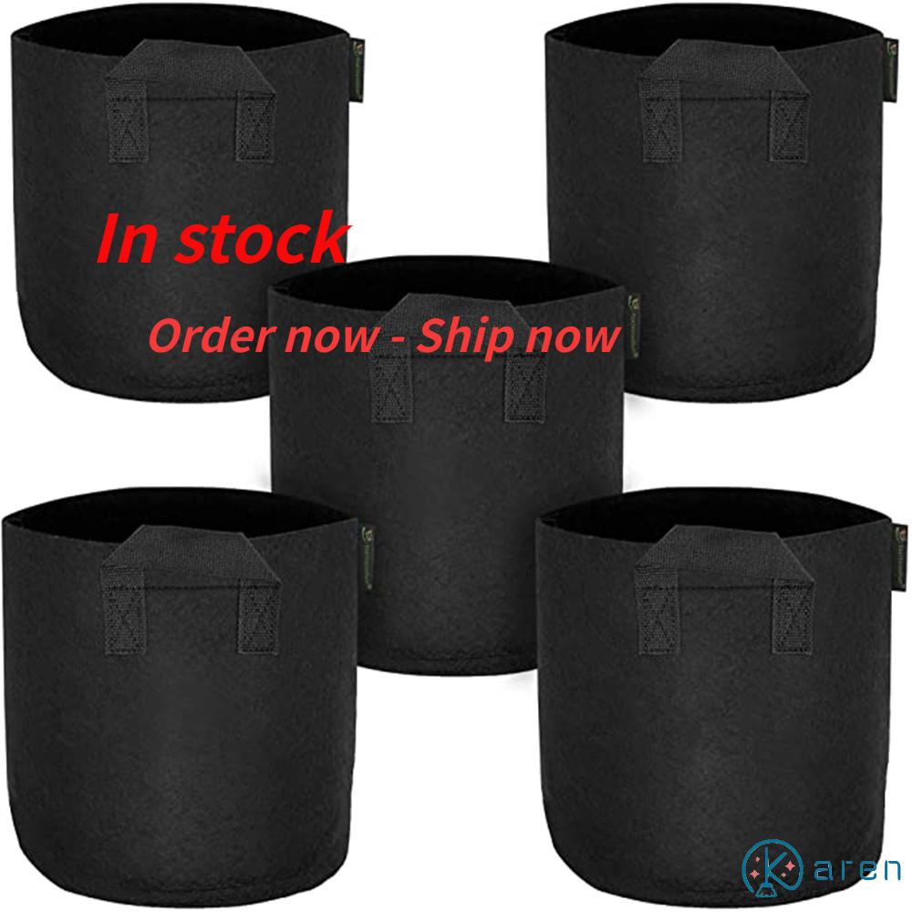 Chậu Trồng Cây Hình Tròn Bằng Vải Không Dệt