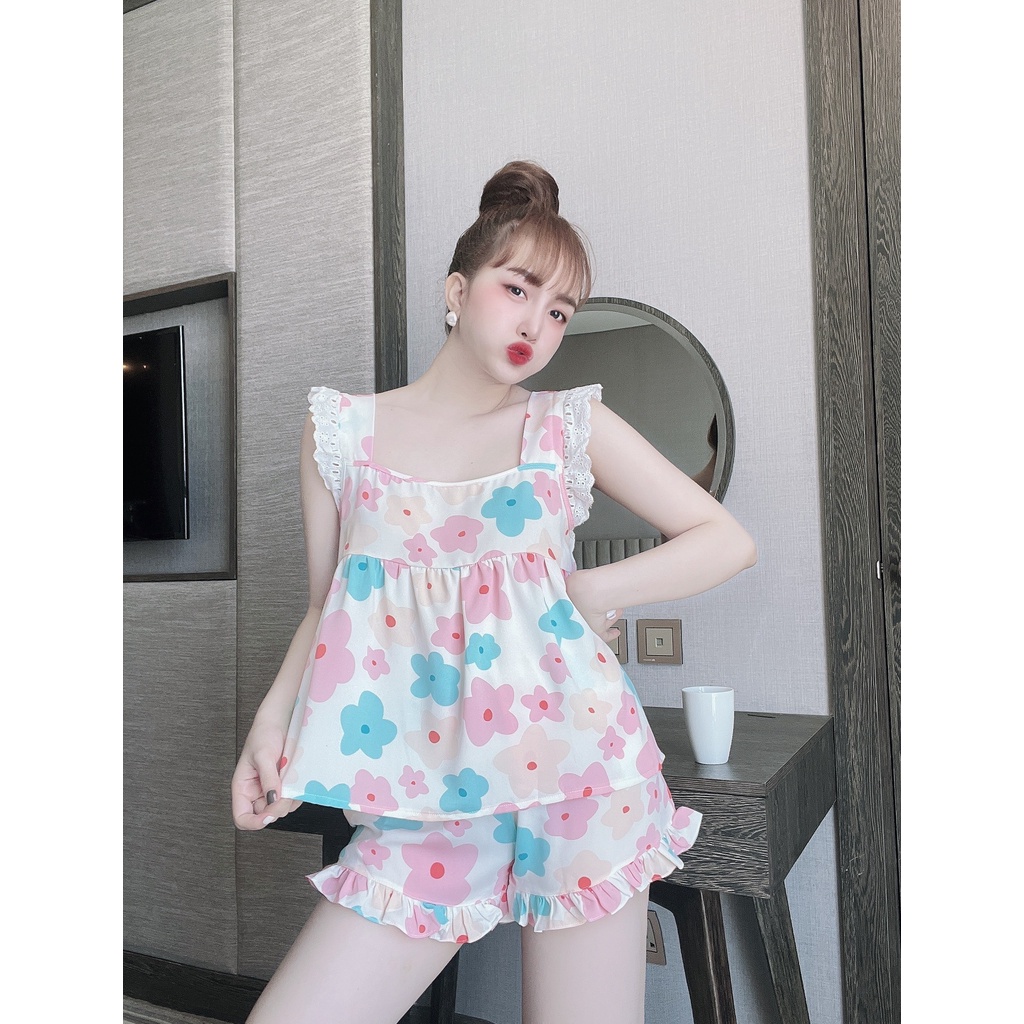 Đồ bộ pijama Mango Ren tầng form đùi tiểu thư dễ thương ( form dưới 60kg)