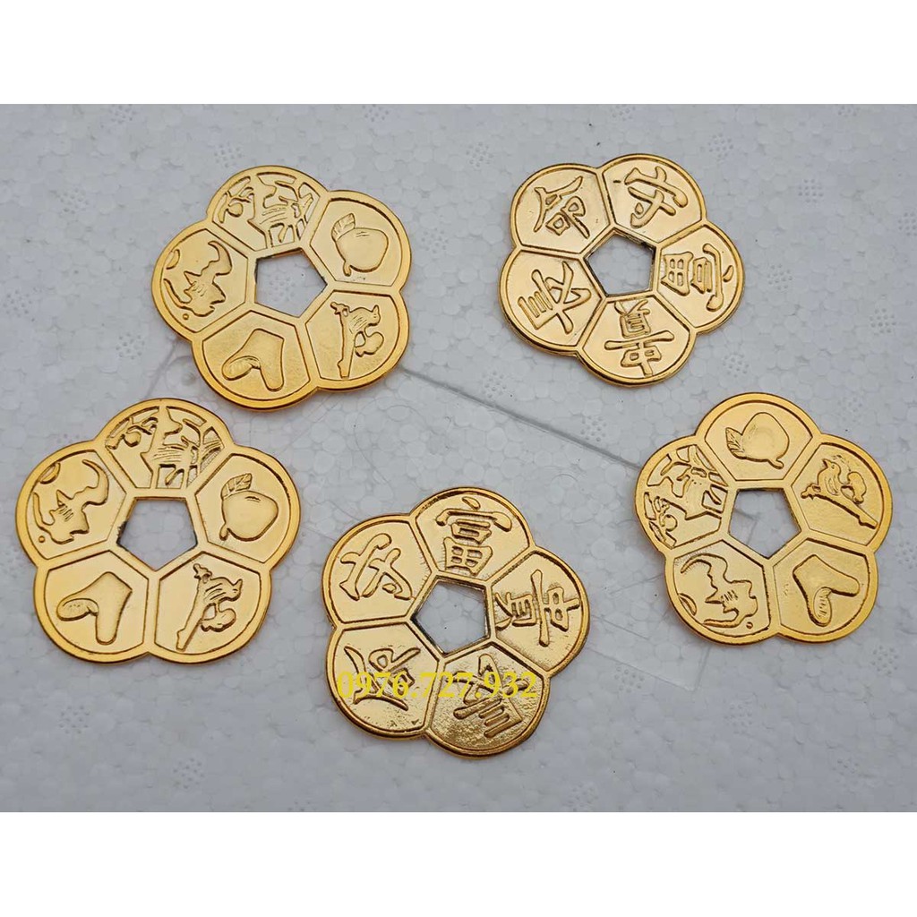 tiền xu hoa mai mạ vàng nano, tiền xu hoa mai bằng đồng | BigBuy360 - bigbuy360.vn