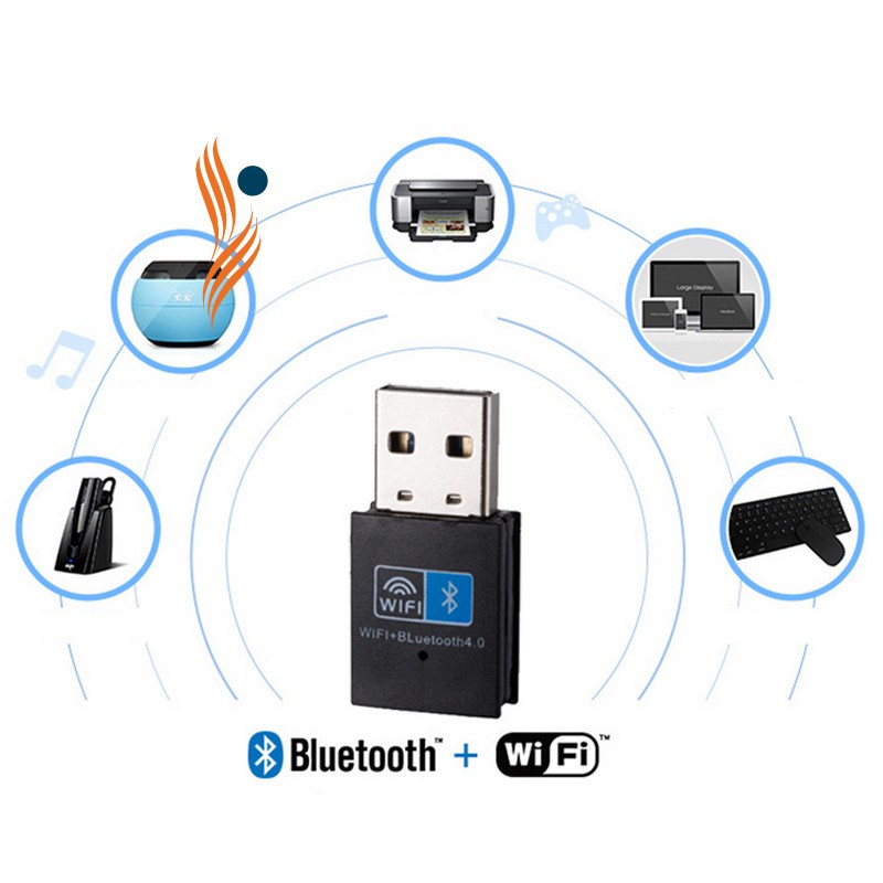 USB bluetooth mini không dây 150Mbps 2 trong 1 cho PC