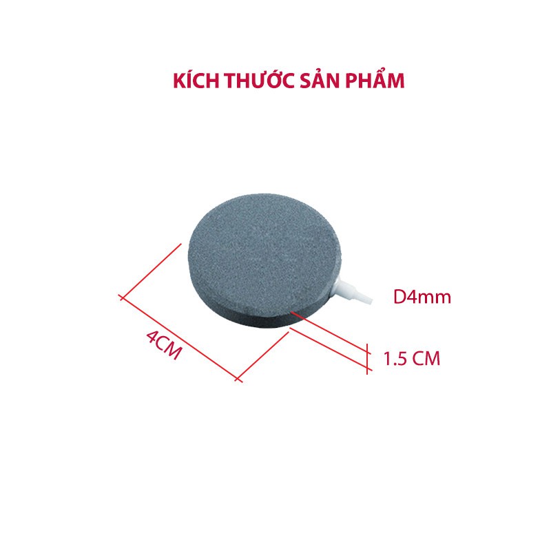 Sủi đĩa oxy siêu mịn 4cm, 6cm, 8cm, 10cm