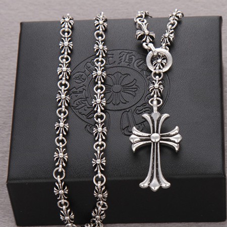 Dây chuyền thánh giá Chrome Heart bạc 925 ảnh thật