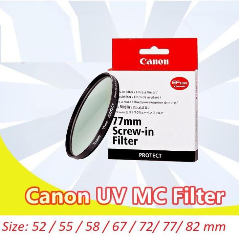 Siêu giảm giá Kính lọc Filter Canon bảo vệ lens lọc tia UV đủ các kích cỡ loại 1