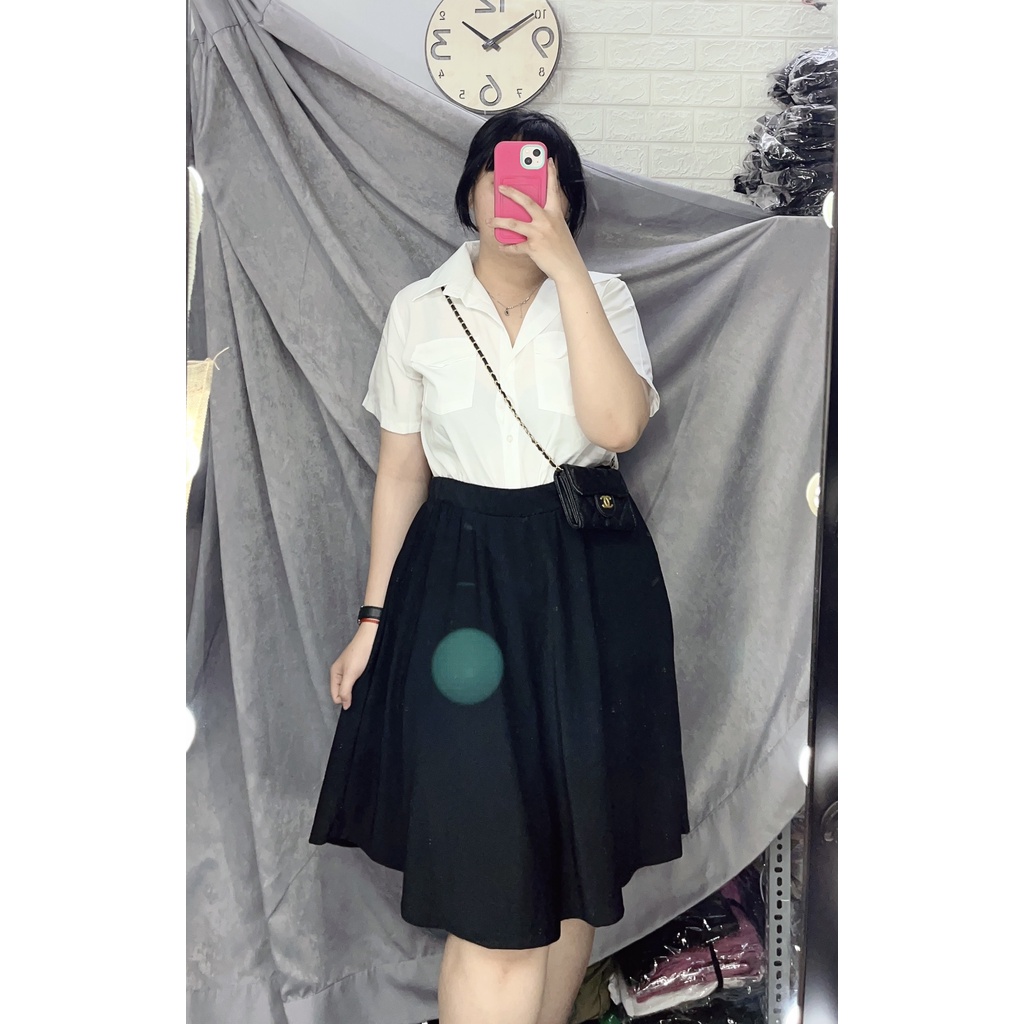 Chân váy xòe công sở nữ bigsize