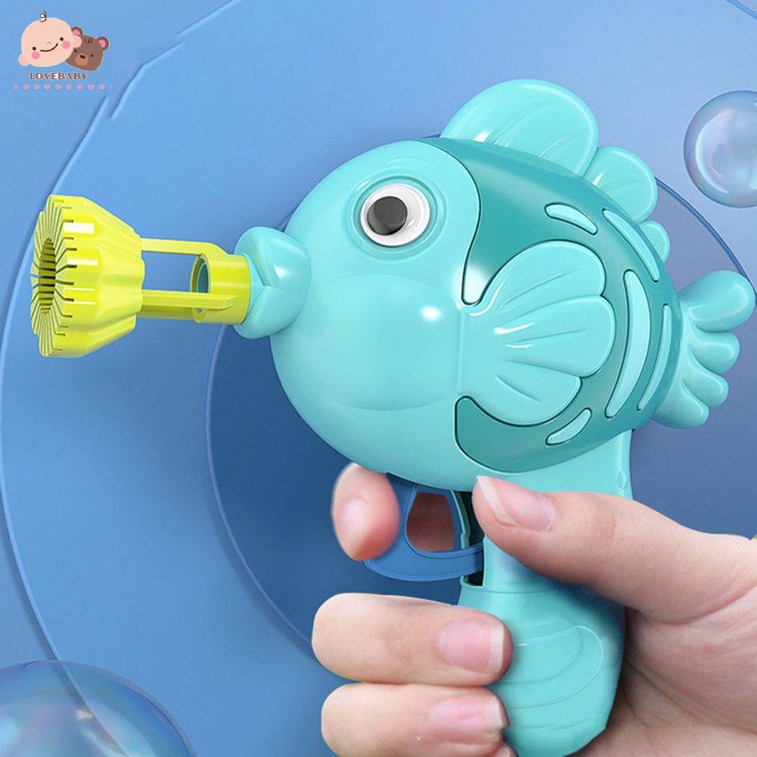 [HOT]Manual Soap And Water Bubble Machine Cute Fish Children's Toy Birthday Gift
