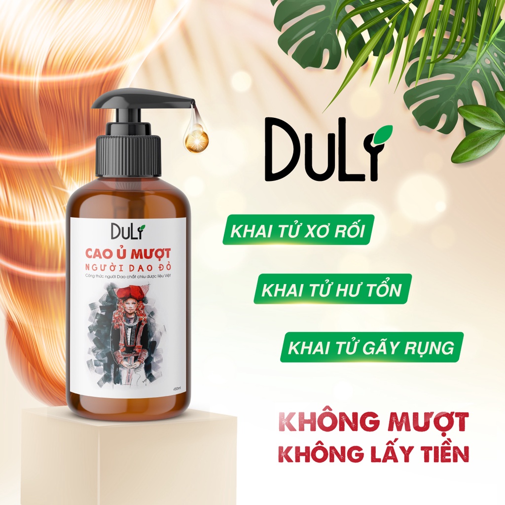 CAO DẦU XẢ THẢO DƯỢC DULIVE NGƯỜI DAO ĐỎ 450ML SUÔN MƯỢT TÓC