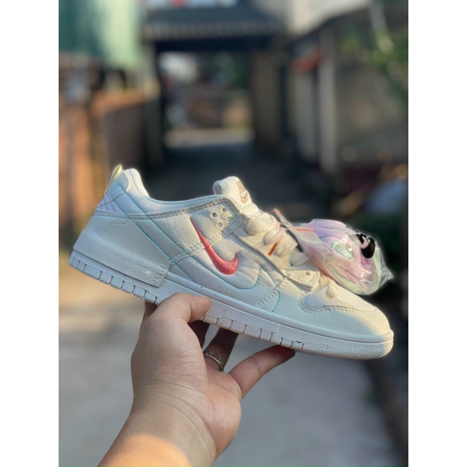 Giày SB Dunk Low Disrupt 2 Pale Ivory màu kem - Bản cao cấp Fullbox và phụ kiện