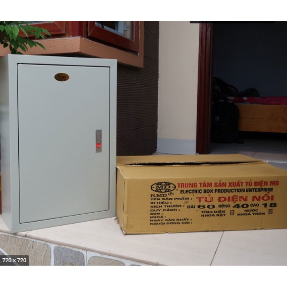 Vỏ tủ điện nổi trong nhà EMD 60x40x18 sơn tĩnh điện